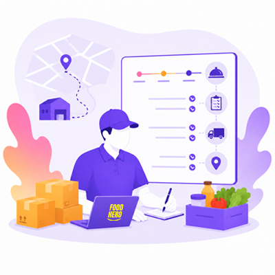 Schritt 2 – Menü- und Logistik-Setup für Food Hero Group Lieferküchen