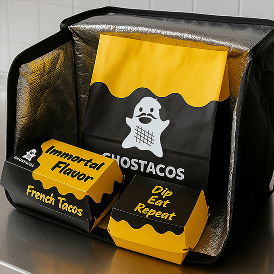 Team und schlüsselfertiges Lieferkonzept des French-Tacos-Franchise Ghostacos in der Schweiz