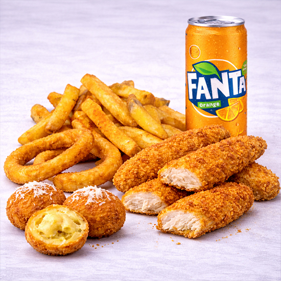 Ghostacos Comfort-Food-Beilagen – knusprige Onion Rings und Chicken Tenders